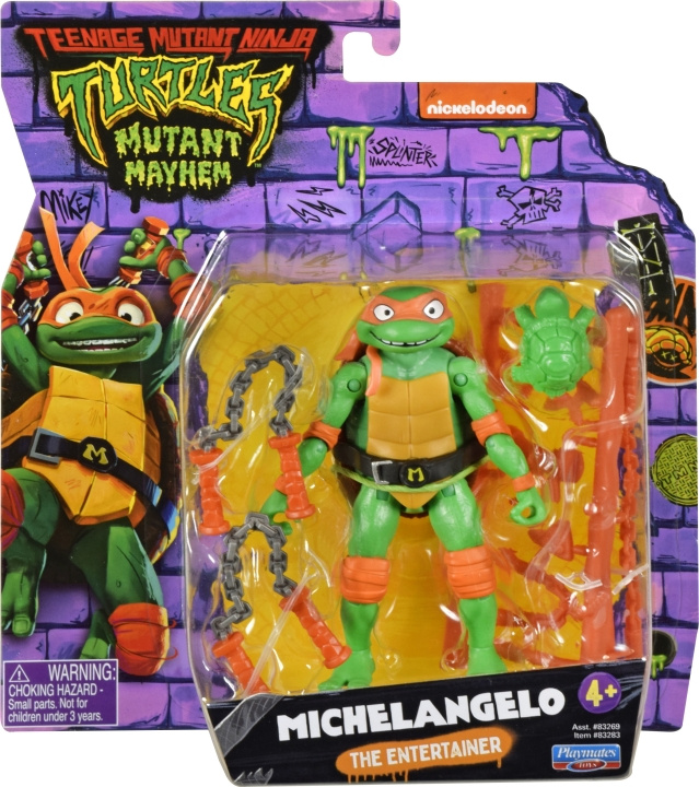 Teenage Mutant Ninja Turtles: Mutant Mayhem Michelangelo-figur in the group TOYS, KIDS & BABY PRODUCTS / Toys / Figures & Miniatures at TP E-commerce Nordic AB (C59136)