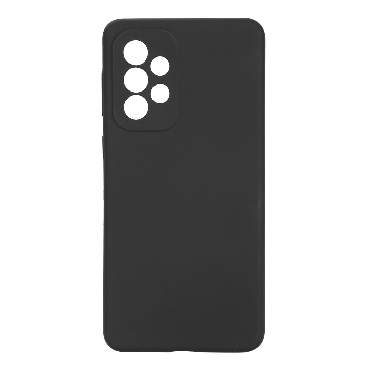 Essentials Samsung Galaxy A33 silicone back cover, Black in the group SMARTPHONE & TABLETS / Phone cases / Samsung at TP E-commerce Nordic AB (C59182)