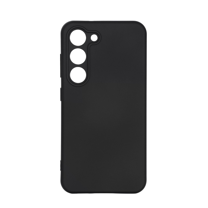Essentials Samsung Galaxy S23 silicone back cover, black in the group SMARTPHONE & TABLETS / Phone cases / Samsung at TP E-commerce Nordic AB (C59197)