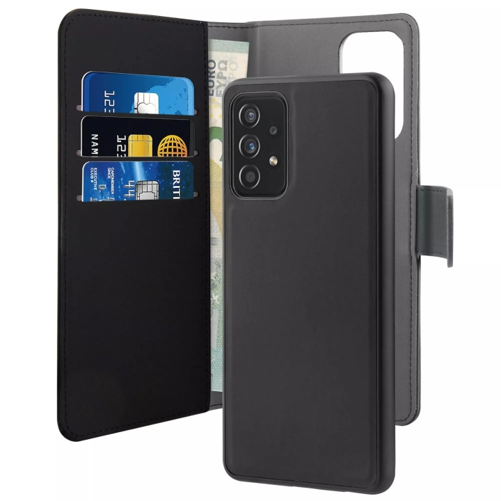 Puro Samsung Galaxy A72 5G Wallet Detachable, black in the group SMARTPHONE & TABLETS / Phone cases / Samsung at TP E-commerce Nordic AB (C59242)