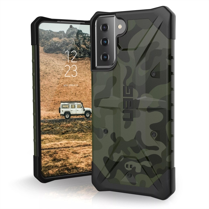 Urban Armor Gear Samsung Galaxy S21+ Pathfinder Case, Forest Camo in the group SMARTPHONE & TABLETS / Phone cases / Samsung at TP E-commerce Nordic AB (C59323)