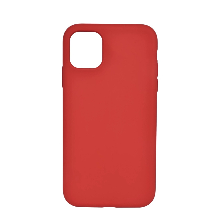 Essentials iPhone XR/11 silicone back cover, Red in the group SMARTPHONE & TABLETS / Phone cases / Apple / iPhone XR at TP E-commerce Nordic AB (C59486)