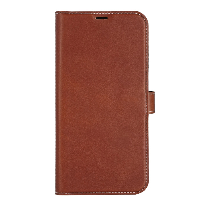 Essentials iPhone 14 Plus Leather wallet,detachable,Brown in the group SMARTPHONE & TABLETS / Phone cases / Apple / iPhone 14 at TP E-commerce Nordic AB (C59501)