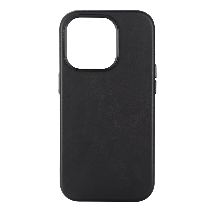 Essentials iPhone 14 Pro Leather Mag back cover, Black in the group SMARTPHONE & TABLETS / Phone cases / Apple / iPhone 14 at TP E-commerce Nordic AB (C59511)