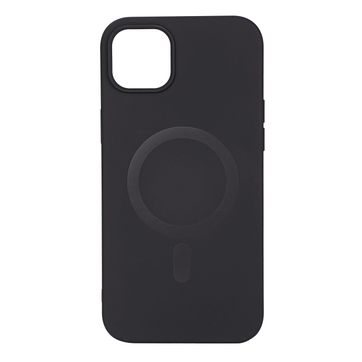 Essentials iPhone 14 Plus Silicone Mag back cover, Black in the group SMARTPHONE & TABLETS / Phone cases / Apple / iPhone 14 at TP E-commerce Nordic AB (C59513)