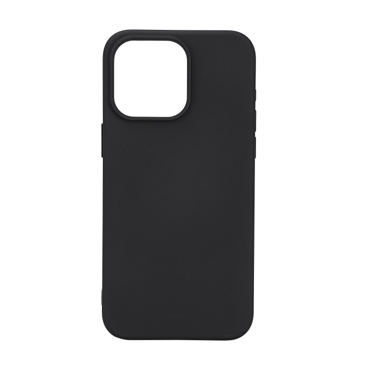 Essentials iPhone 15 Pro Max silicone back cover, black in the group SMARTPHONE & TABLETS / Phone cases / Apple / iPhone 15 at TP E-commerce Nordic AB (C59545)