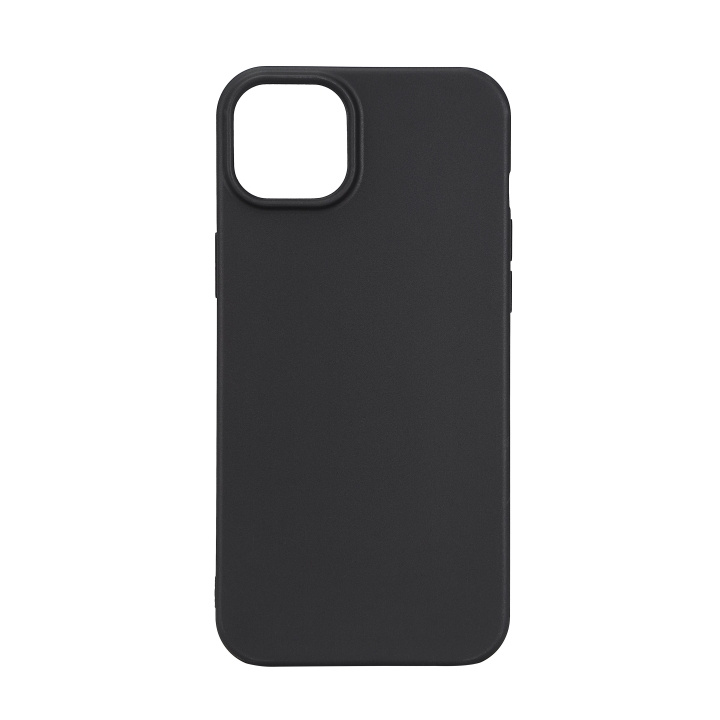 Essentials iPhone 15 Plus TPU back cover, 99% recycled, black in the group SMARTPHONE & TABLETS / Phone cases / Apple / iPhone 15 at TP E-commerce Nordic AB (C59553)