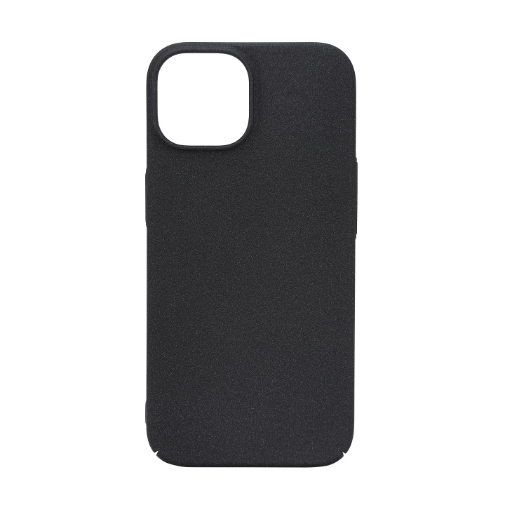 Essentials iPhone 15 sand bursted back cover, black/grey in the group SMARTPHONE & TABLETS / Phone cases / Apple / iPhone 15 at TP E-commerce Nordic AB (C59556)