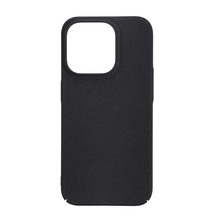 Essentials iPhone 15 Pro sand bursted back cover, black/grey in the group SMARTPHONE & TABLETS / Phone cases / Apple / iPhone 15 at TP E-commerce Nordic AB (C59557)