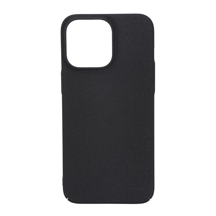 Essentials iPhone 15 Pro Max sand bursted back cover, black/grey in the group SMARTPHONE & TABLETS / Phone cases / Apple / iPhone 15 at TP E-commerce Nordic AB (C59558)