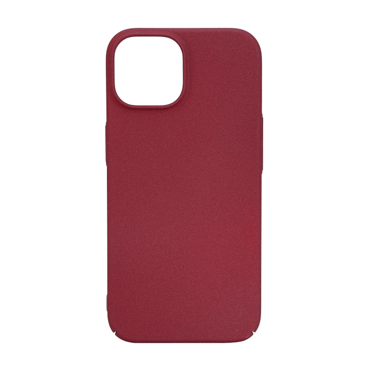 Essentials iPhone 15 sand bursted back cover, burgundy in the group SMARTPHONE & TABLETS / Phone cases / Apple / iPhone 15 at TP E-commerce Nordic AB (C59559)