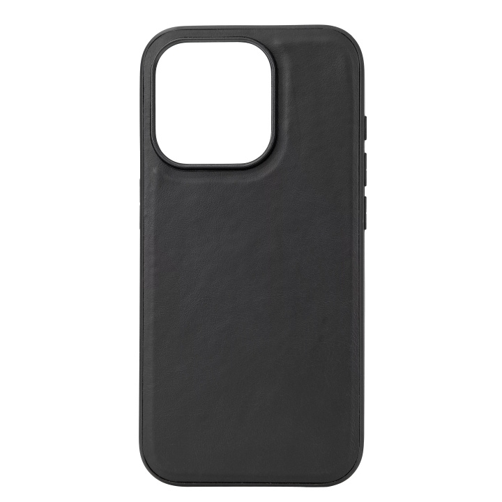 Essentials iPhone 15 Pro Leather Mag back cover,TPU frame,magnet,black in the group SMARTPHONE & TABLETS / Phone cases / Apple / iPhone 15 at TP E-commerce Nordic AB (C59566)