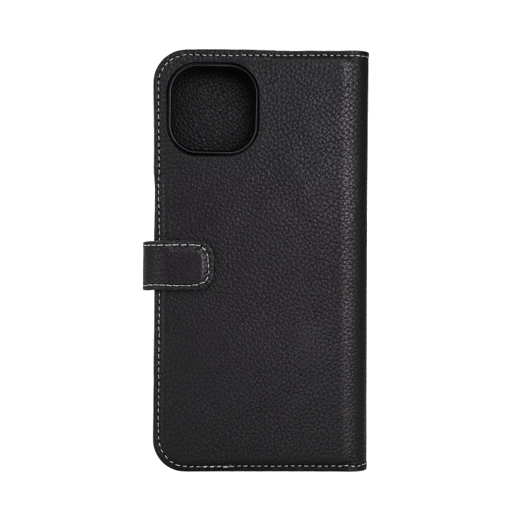 Essentials iPhone 15 Plus leather Mag wallet, detachable,magnetic,black in the group SMARTPHONE & TABLETS / Phone cases / Apple / iPhone 15 at TP E-commerce Nordic AB (C59569)