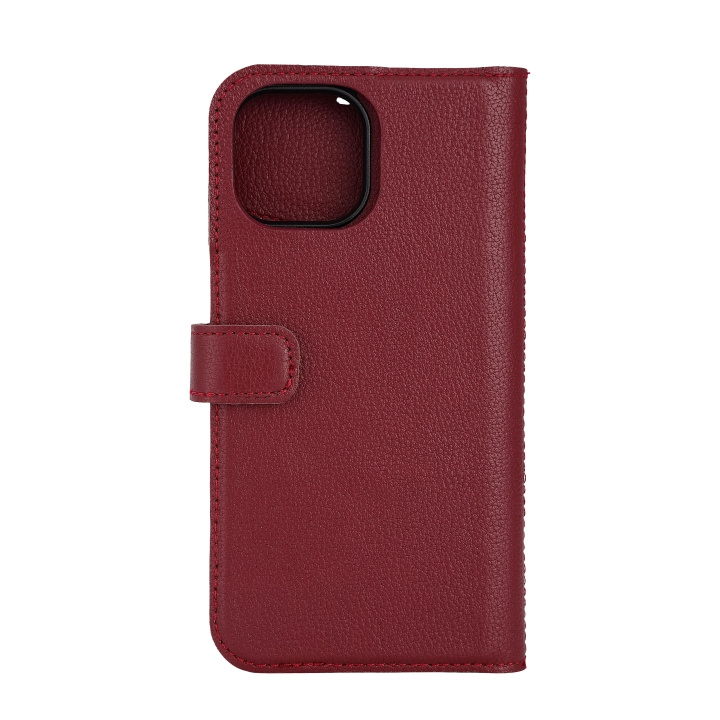 Essentials iPhone 15 leather Mag wallet, detachable, magnetic, red in the group SMARTPHONE & TABLETS / Phone cases / Apple / iPhone 15 at TP E-commerce Nordic AB (C59572)