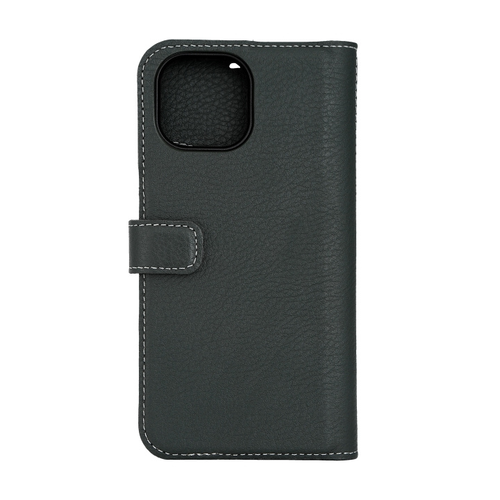 Essentials iPhone 15 leather Mag wallet, detachable, magnetic, green in the group SMARTPHONE & TABLETS / Phone cases / Apple / iPhone 15 at TP E-commerce Nordic AB (C59573)