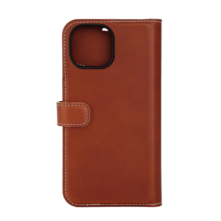 Essentials iPhone 15 leather Mag wallet, detachable, magnetic, brown in the group SMARTPHONE & TABLETS / Phone cases / Apple / iPhone 15 at TP E-commerce Nordic AB (C59574)