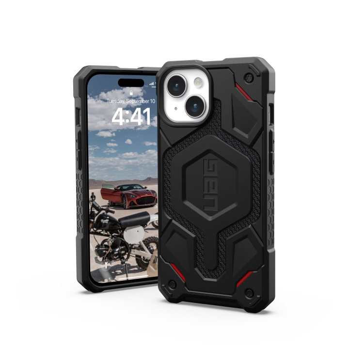 Urban Armor Gear iPhone 15 Monarch Pro - Kevlar Black in the group SMARTPHONE & TABLETS / Phone cases / Apple / iPhone 15 at TP E-commerce Nordic AB (C59739)