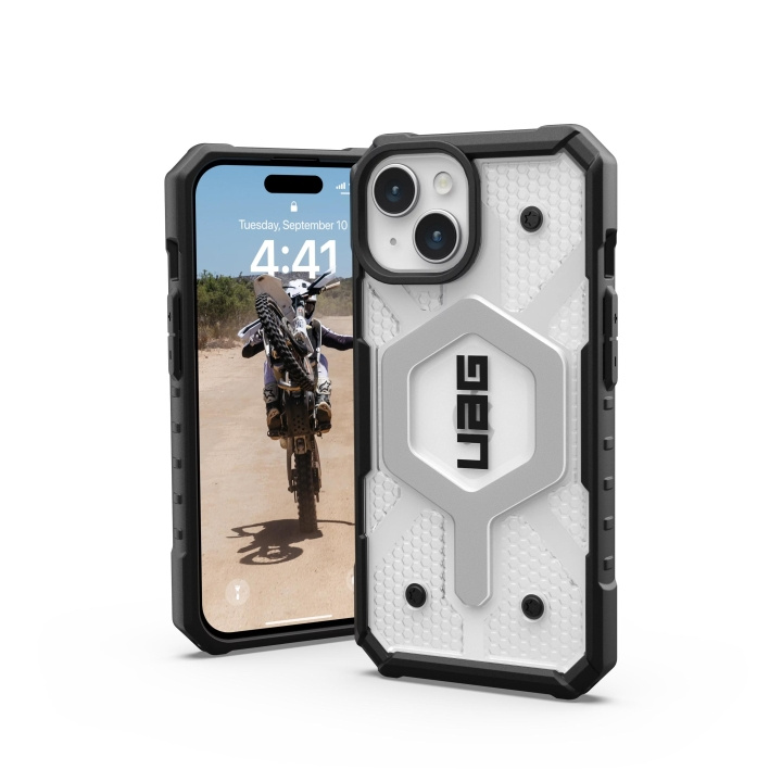 Urban Armor Gear iPhone 15 Pathfinder Magsafe - Ice in the group SMARTPHONE & TABLETS / Phone cases / Apple / iPhone 15 at TP E-commerce Nordic AB (C59751)