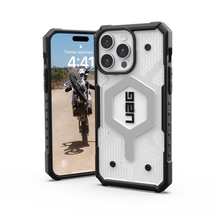 Urban Armor Gear iPhone 15 Pro Max Pathfinder Magsafe - Ice in the group SMARTPHONE & TABLETS / Phone cases / Apple / iPhone 15 at TP E-commerce Nordic AB (C59754)