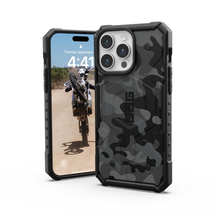 Urban Armor Gear iPhone 15 Pro Max Pathfinder SE - Midnight Camo in the group SMARTPHONE & TABLETS / Phone cases / Apple / iPhone 15 at TP E-commerce Nordic AB (C59758)