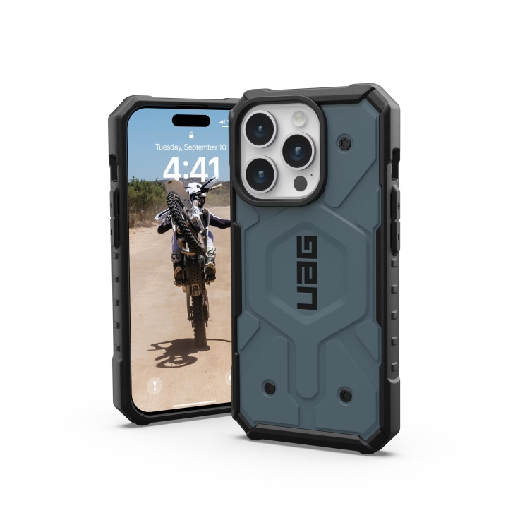 Urban Armor Gear iPhone 15 Pro Pathfinder Magsafe - Cloud Blue in the group SMARTPHONE & TABLETS / Phone cases / Apple / iPhone 15 at TP E-commerce Nordic AB (C59773)
