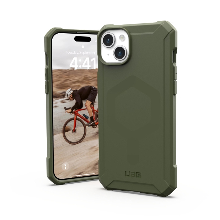Urban Armor Gear iPhone 15 Plus Essential Armor Magsafe - Olive Drab in the group SMARTPHONE & TABLETS / Phone cases / Apple / iPhone 15 at TP E-commerce Nordic AB (C59780)