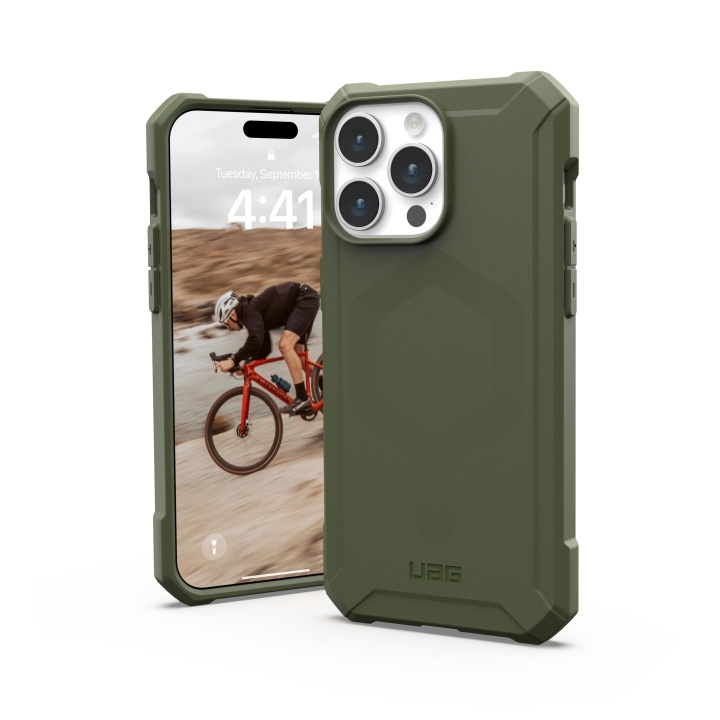 Urban Armor Gear iPhone 15 Pro Max Essential Armor Magsafe - Olive Drab in the group SMARTPHONE & TABLETS / Phone cases / Apple / iPhone 15 at TP E-commerce Nordic AB (C59782)