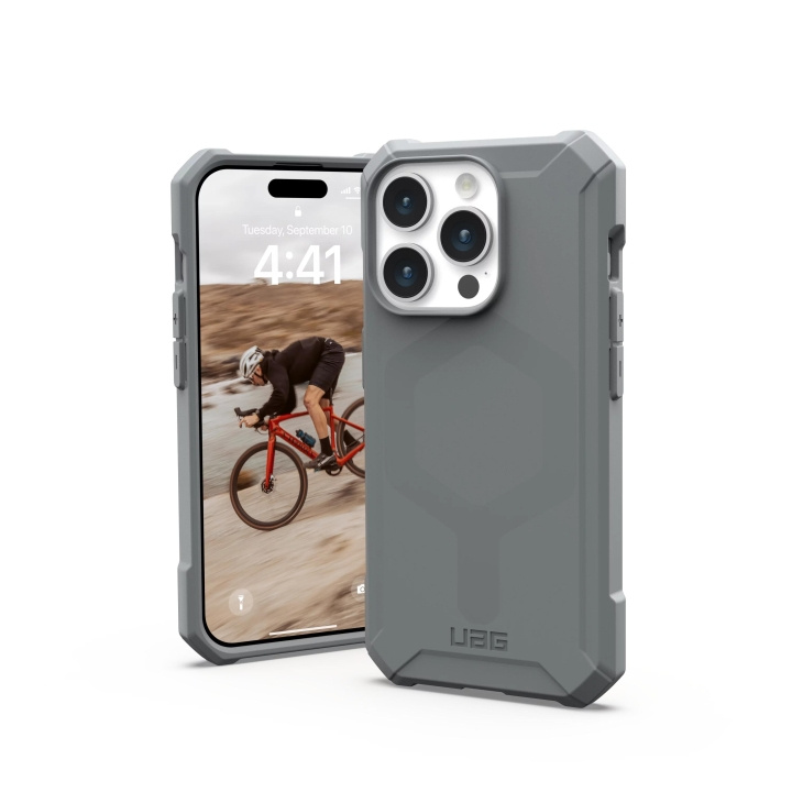 Urban Armor Gear iPhone 15 Pro Essential Armor Magsafe - Silver in the group SMARTPHONE & TABLETS / Phone cases / Apple / iPhone 15 at TP E-commerce Nordic AB (C59783)