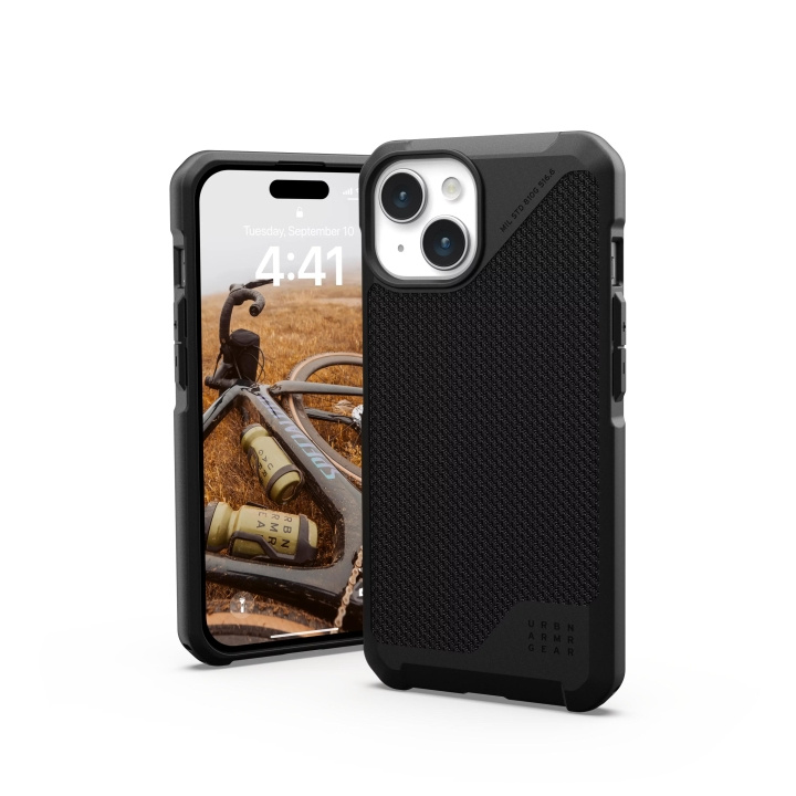 Urban Armor Gear iPhone 15 Metropolis LT Magsafe - Kevlar Black in the group SMARTPHONE & TABLETS / Phone cases / Apple / iPhone 15 at TP E-commerce Nordic AB (C59785)