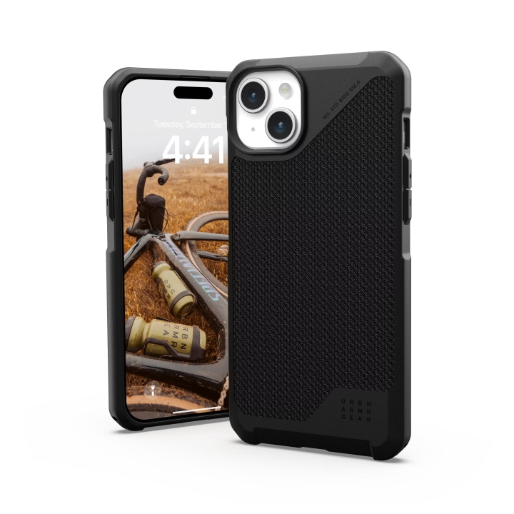 Urban Armor Gear iPhone 15 Plus Metropolis LT Magsafe - Kevlar Black in the group SMARTPHONE & TABLETS / Phone cases / Apple / iPhone 15 at TP E-commerce Nordic AB (C59786)