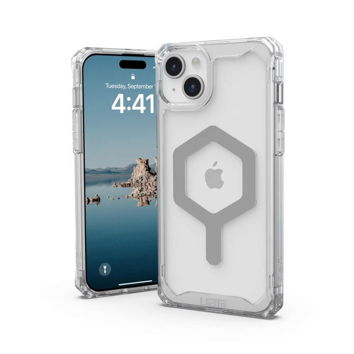 Urban Armor Gear iPhone 15 Plus Plyo Magsafe - Ice/Silver in the group SMARTPHONE & TABLETS / Phone cases / Apple / iPhone 15 at TP E-commerce Nordic AB (C59796)