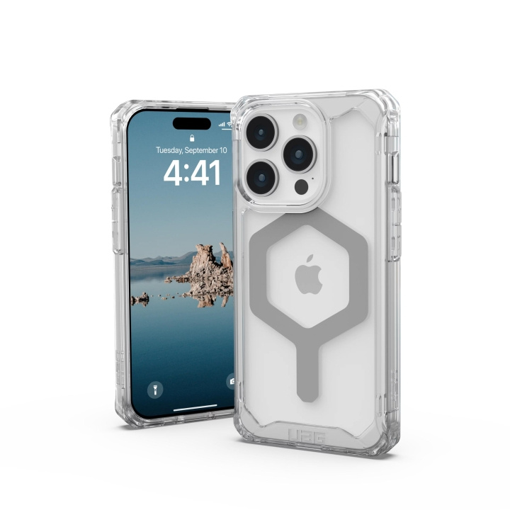 Urban Armor Gear iPhone 15 Pro Plyo Magsafe - Ice/Silver in the group SMARTPHONE & TABLETS / Phone cases / Apple / iPhone 15 at TP E-commerce Nordic AB (C59797)