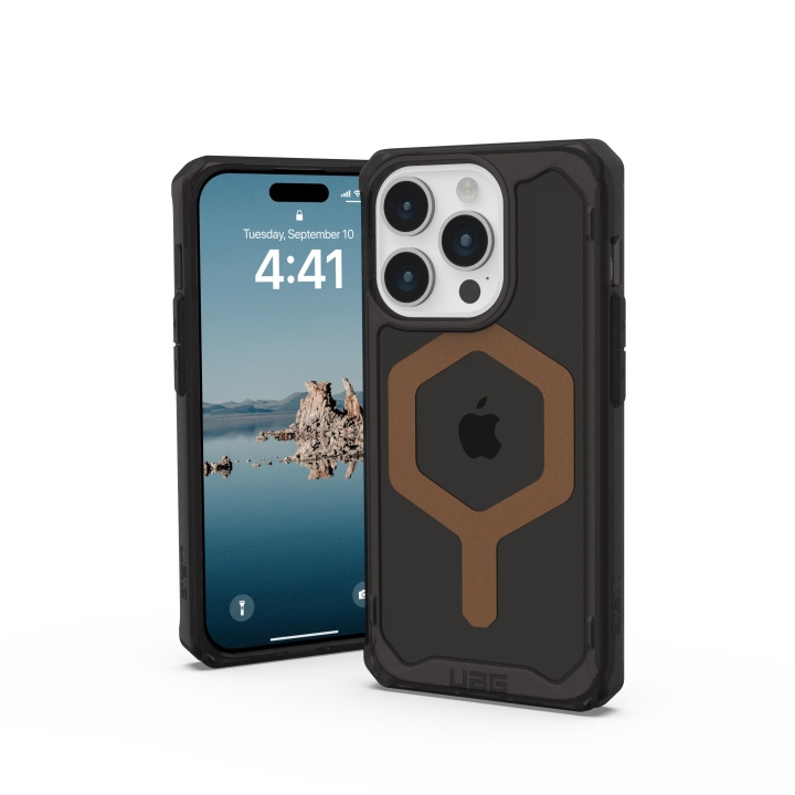 Urban Armor Gear iPhone 15 Pro Plyo Magsafe - Black/Bronze in the group SMARTPHONE & TABLETS / Phone cases / Apple / iPhone 15 at TP E-commerce Nordic AB (C59803)