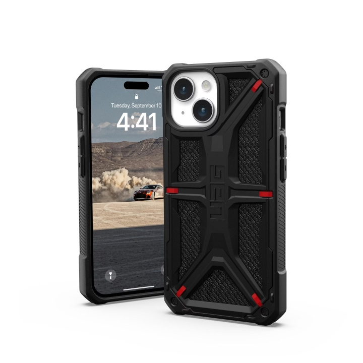 Urban Armor Gear iPhone 15 Monarch - Kevlar Black in the group SMARTPHONE & TABLETS / Phone cases / Apple / iPhone 15 at TP E-commerce Nordic AB (C59817)