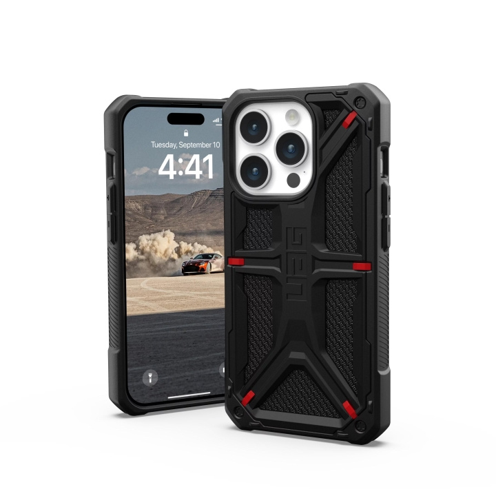 Urban Armor Gear iPhone 15 Pro Monarch - Kevlar Black in the group SMARTPHONE & TABLETS / Phone cases / Apple / iPhone 15 at TP E-commerce Nordic AB (C59819)