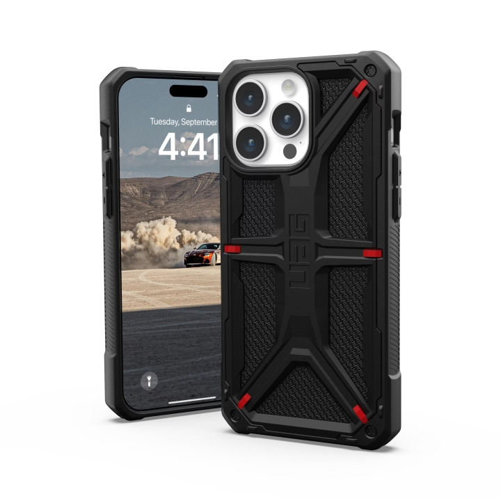 Urban Armor Gear iPhone 15 Pro Max Monarch - Kevlar Black in the group SMARTPHONE & TABLETS / Phone cases / Apple / iPhone 15 at TP E-commerce Nordic AB (C59820)