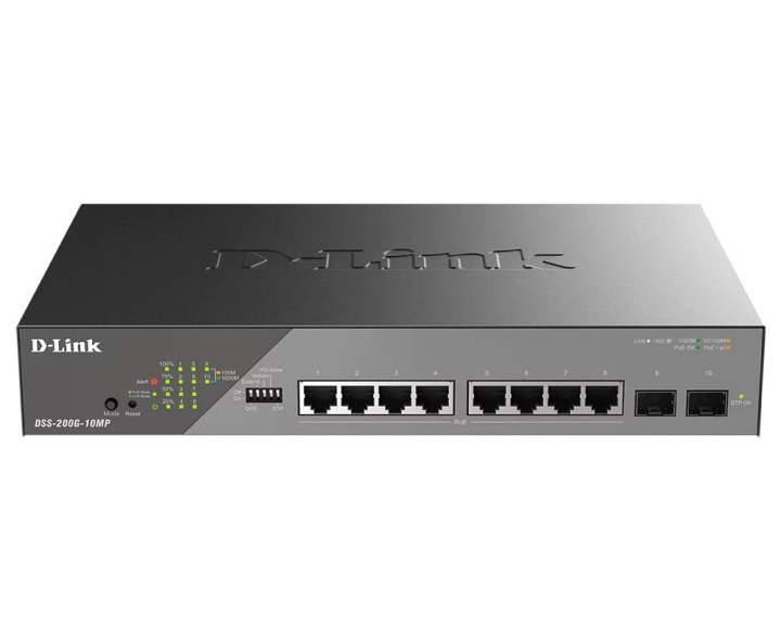 D-Link 10-Port Gigabit Ethernet PoE+ Surveillance Switch in the group COMPUTERS & PERIPHERALS / Network / Switches at TP E-commerce Nordic AB (C59847)