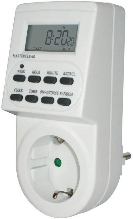 Brennenstuhl Barnsäkert Uttag, Veckotimer, LCD-skärm in the group HOME, HOUSEHOLD & GARDEN / Electricity & Lighting / Timers at TP E-commerce Nordic AB (C59877)