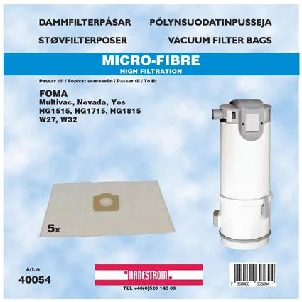 foma Dammsugarpåsar Hanestrom Foma Multivac. Nevada. Yes in the group HOME, HOUSEHOLD & GARDEN / Cleaning products / Vacuum cleaners & Accessories / Accessories / Vacuum bags at TP E-commerce Nordic AB (C59884)