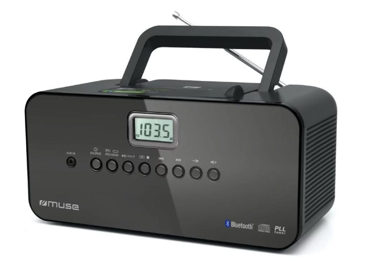 MUSE M-22 BT Radio portable FM BT CD in the group HOME ELECTRONICS / Audio & Picture / Home cinema, Hifi & Portable / Radio & Alarm clocks / Radio at TP E-commerce Nordic AB (C59931)