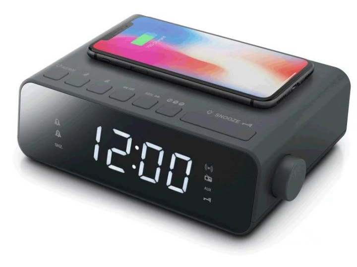 MUSE M-175 WI Clock radio FM wireless charge in the group HOME ELECTRONICS / Audio & Picture / Home cinema, Hifi & Portable / Radio & Alarm clocks / Radio at TP E-commerce Nordic AB (C59949)