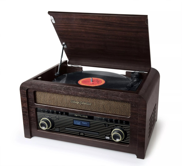 MUSE MT-115 DAB Turntable Micro system DAB+ FM BT CD in the group HOME ELECTRONICS / Audio & Picture / Home cinema, Hifi & Portable / Compact stereo & Record players at TP E-commerce Nordic AB (C59950)