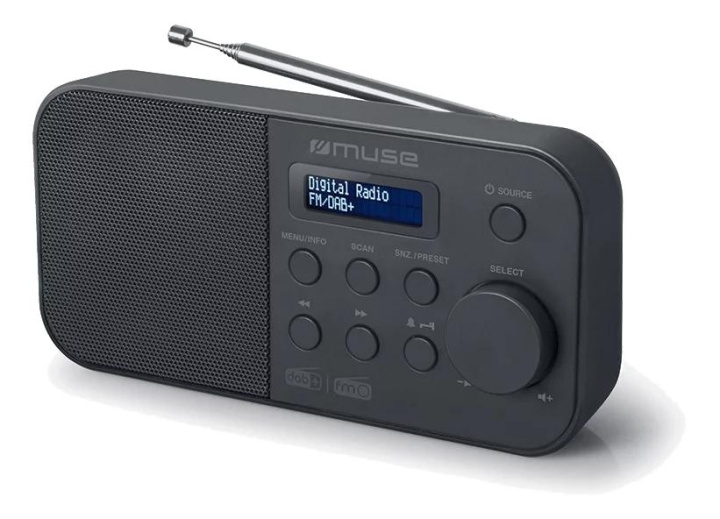 MUSE M-109 DB Radio Portable DAB+/FM, black in the group HOME ELECTRONICS / Audio & Picture / Home cinema, Hifi & Portable / Radio & Alarm clocks / Radio at TP E-commerce Nordic AB (C59956)
