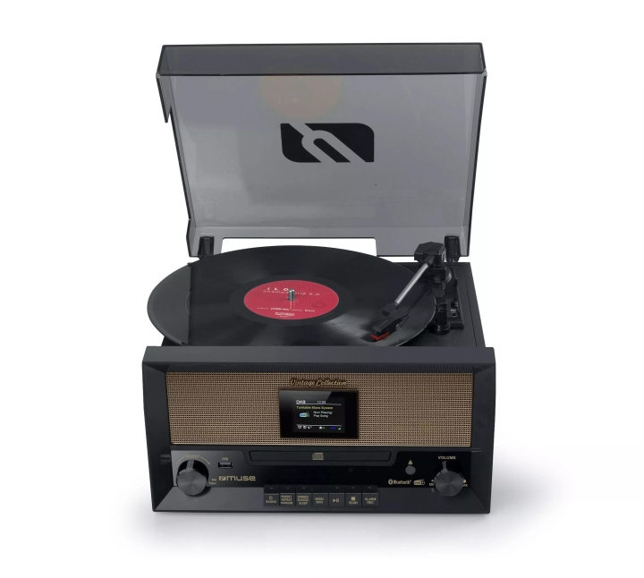 MUSE MT-110 DAB Turntable Micro DAB+ FM BT CD USB Retro in the group HOME ELECTRONICS / Audio & Picture / Home cinema, Hifi & Portable / Compact stereo & Record players at TP E-commerce Nordic AB (C59962)