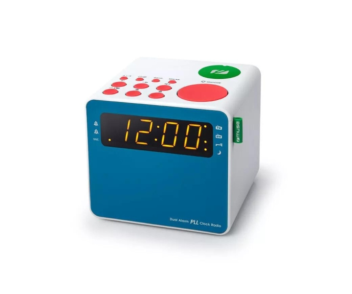 MUSE M-187 MC Clock radio Kids FM dual alarm multi color in the group HOME ELECTRONICS / Audio & Picture / Home cinema, Hifi & Portable / Radio & Alarm clocks / Radio at TP E-commerce Nordic AB (C59969)