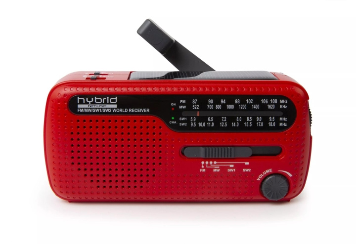 MUSE MH-07 RED Handheld Emergency Crankradio in the group HOME ELECTRONICS / Audio & Picture / Home cinema, Hifi & Portable / Radio & Alarm clocks / Radio at TP E-commerce Nordic AB (C59971)