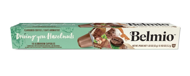 belmio Espresso Hazelnut flavour, KORT DATUM in the group HOME, HOUSEHOLD & GARDEN / Household appliances / Coffee makers and accessories / Coffee capsules at TP E-commerce Nordic AB (C59974)