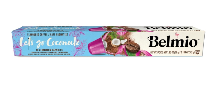 belmio Espresso Coconut flavour, 10st kaffekapslar, KORT DATUM in the group HOME, HOUSEHOLD & GARDEN / Household appliances / Coffee makers and accessories / Coffee capsules at TP E-commerce Nordic AB (C59975)