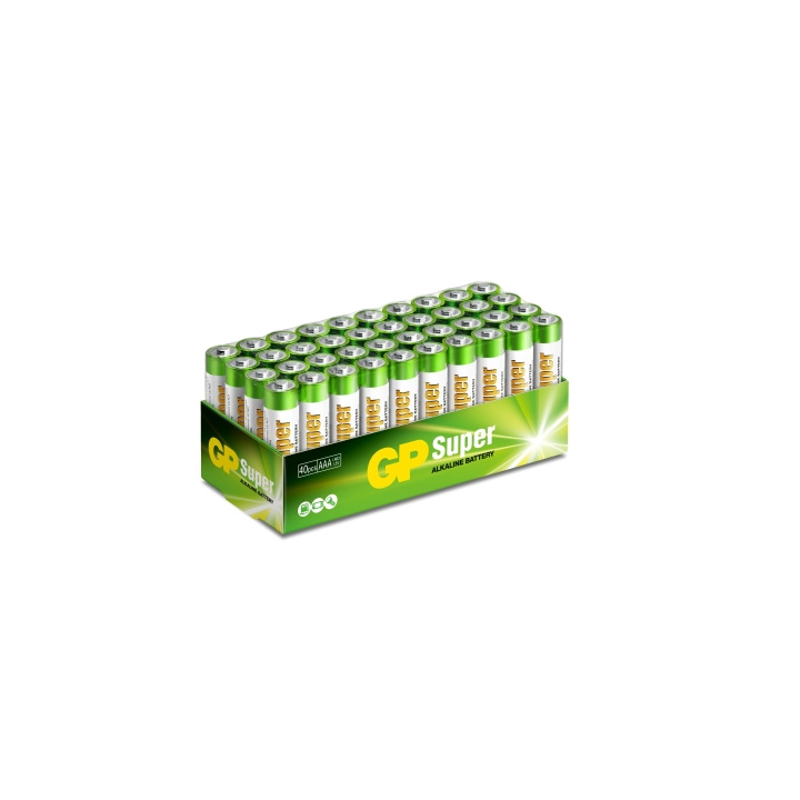 GP Super Alkaline AAA 40 Pack (S) in the group HOME ELECTRONICS / Batteries & Chargers / Batteries / AAA at TP E-commerce Nordic AB (C59986)