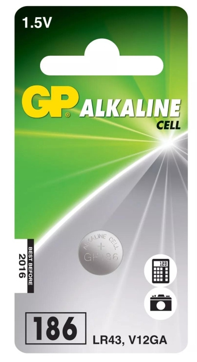 GP LR43 Alkaline Coin, 1 Pack (B) in the group HOME ELECTRONICS / Batteries & Chargers / Batteries / Button cell at TP E-commerce Nordic AB (C59993)